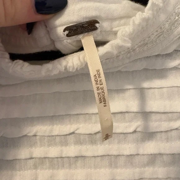 Free People Le Femme Top Small 100% Cotton - Picture 4 of 5